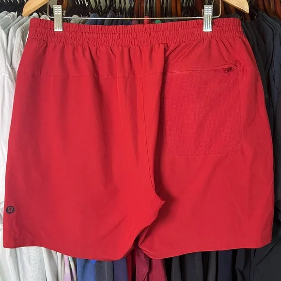 LULULEMON Men’s Red Channel Cross Swim Short 7" XL - Picture 2 of 3
